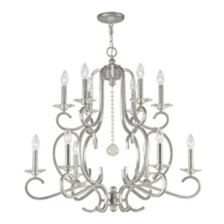 Crystorama 9349 OS Orleans Chandelier   32W in. Silver   9349 OS