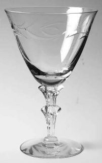 Tiffin Franciscan Linda Water Goblet   Stem #17576, Cut