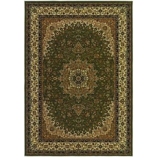 Izmir Royal Kashan/ Green Area Rug (311 X 53) (GreenSecondary colors Burgundy, gold, grey and ivoryPattern FloralTip We recommend the use of a non skid pad to keep the rug in place on smooth surfaces.All rug sizes are approximate. Due to the difference