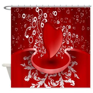  Heart Design Shower Curtain  Use code FREECART at Checkout