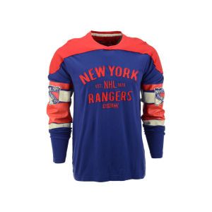 New York Rangers NHL CCM Long Sleeve Applique Crew
