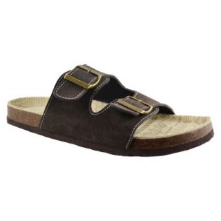 Mens MUK LUKS Parker Duo Strapped Footbed Sandals   Brown 13