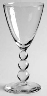 Bryce Aristocrat Clear Claret Wine   Stem #850, Clear, Ball Design Stem