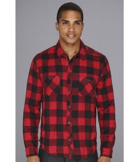 Alternative Apparel Timbers Button Up Mens Long Sleeve Button Up (Red)