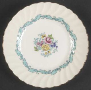 Minton Ardmore Ivory/Turq. Bread & Butter Plate, Fine China Dinnerware   Ivory R