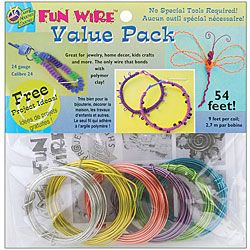 Plastic coated 24 gauge Translucent Copper Fun Wire 9 Coils (pack Of 6)