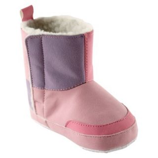 Luvable Friends Infant Girls Suede Boot   Pink 12 18 M