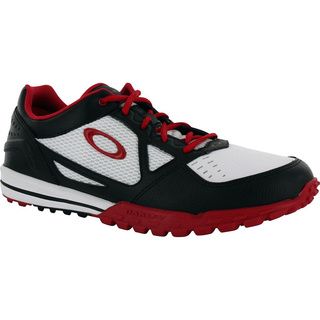 Oakley Mens White/red/black Sabre 2 Spikeless Golf Shoes (Black/red/whiteClosure Blucher/laceFootbed Extremely flexibleHeel height 1 inchSole Outsole features directional rubber traction pods inserts with EVA baseCare instructions Clean with soap and