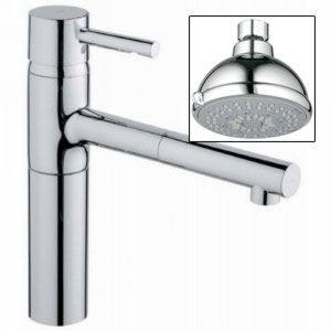 Grohe 32 170 00E 27682000 Essence One Handle Single Spray Pull Out Kitchen Fauce