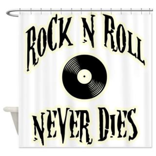  Rock N Roll Never Dies Shower Curtain  Use code FREECART at Checkout