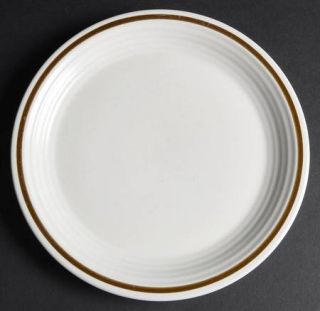 Town & Country Mill Run Salad Plate, Fine China Dinnerware   Brown&White Floral,