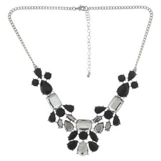 Womens Statement Necklace   Silver/Black
