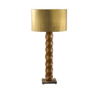 Large Square Stock 1a Twist Turned Table Lamp