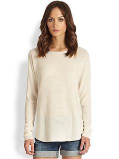 Vince Cashmere Shirttail Sweater