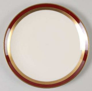 Gorham Ruby Contessa Bread & Butter Plate, Fine China Dinnerware   Ruby & Gold B