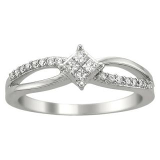 1/4 CT.T.W. Diamond Anniversary Ring in 14K White Gold   Size 6.5