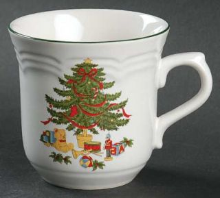 Vitromaster Christmas Tree Flat Cup, Fine China Dinnerware   Tree In Center