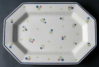 Nikko Homespun 13 Oval Serving Platter, Fine China Dinnerware   Classic Collect