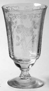 Fostoria Midnight Rose Juice Glass   Stem #6009,Etch #316,Rose Floral Etch
