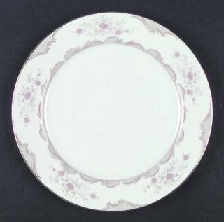 Mikasa Victoria Dinner Plate, Fine China Dinnerware   Pink&Yellow Floral, Tan&Br