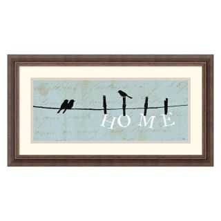 J and S Framing LLC Birds on a Wire Home Framed Wall Art   26.3W x 14.3H inch