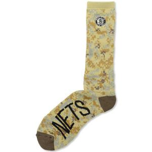 Brooklyn Nets For Bare Feet Digi Desert Camo Crew Sock