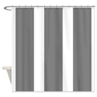  Gray and White stripes Shower Curtain  Use code FREECART at Checkout