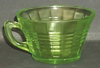 Anchor Hocking Circle Green Cup No Saucer   Green, Depression Glass