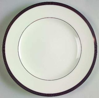 Noritake Sorrento Platinum Salad Plate, Fine China Dinnerware   Etched Platinum