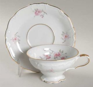 Edelstein Dinah Footed Cup & Saucer Set, Fine China Dinnerware   Maria Theresia