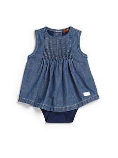 7 For All Mankind Infants Chambray Dress   Indigo
