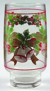 Sango Jingle Bells Short Glassware Tumbler, Fine China Dinnerware   Bells & Holl