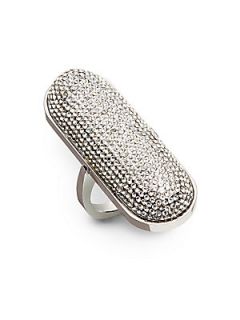 Pave ID Ring   Silver