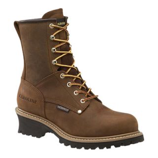 Carolina Waterproof Logger Boot   8in., Brown, Size 14, Model# CA8821