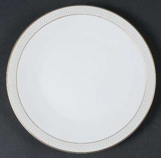 Heirloom Eldorado Salad Plate, Fine China Dinnerware   Gray Lattice Border Gold