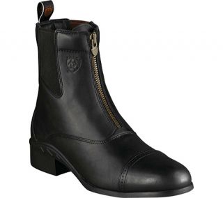 Mens Ariat Heritage III Zip Paddock   Black Upgraded Full Grain Leather Boots