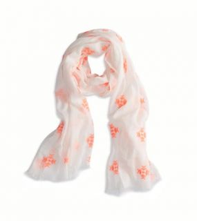 Chalk AEO Embroidered Scarf, Womens One Size