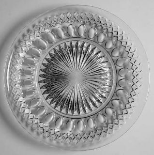 Westmoreland Waterford Clear Dinner Plate   Stem #1932, Clear,Cut