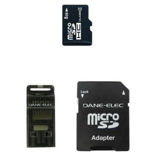 Dane Elec 3 in 1 8GB Micro SDHC w/Target Rewards   Black (DA 3IN108GTR C)