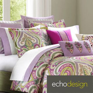 Echo Vineyard Paisley Cotton Comforter Set With Euro Sham Sold Separate