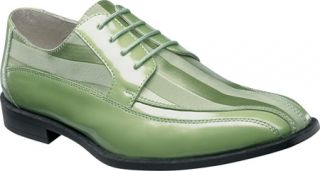 Mens Stacy Adams Royalty 24669   Mint Patent Leather/Fabric Lace Up Shoes
