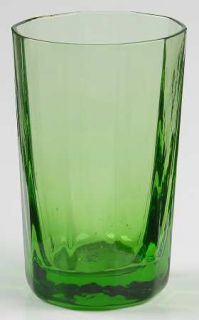 Seneca Images Lime Green Flat Juice Glass   Stem #10001, Panelled Design,Lime Gr
