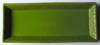 Signature Chelsea Parsley (Green) 18 Rectangular Serving Platter, Fine China Di