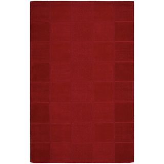 Nourison Westport Hand tufted Red Wool Rug (36 X 56)