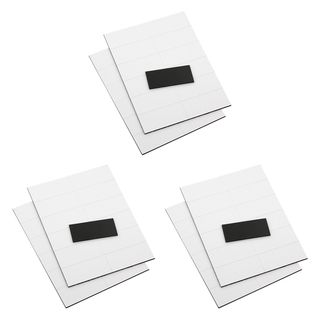 Quartet 2 inch White Magnetic Write on Wipe off Strips (pack Of 75) (White Quantity Pack of 75Dimensions0.875 inch high x 2 inches long Item number MWS Model QRTMWS )