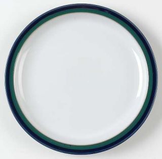 Denby Langley Regatta Salad Plate, Fine China Dinnerware   Cobalt Blue & Green B