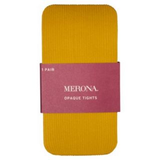 Merona Womens Opaque Rib Tight   Pharoah Gold XL/XXL