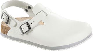 Birkenstock Tokyo Super Grip   White Leather Work Shoes