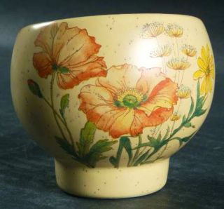 Treasure Craft Wildflower Sake Cup, Fine China Dinnerware   Orange & Yellow