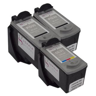 Sophia Global Remanufactured Ink Cartridge Replacement For Canon Pg 30 And Cl 31 With Ink Level Display (pack Of 3) (Black, colorPrint yield Up to 223 pages for each Black and 206 pages for each ColorModel SGCanonPG30BSGCL31CPack of Three (3) cartridge